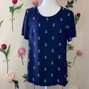 🌻Navy blouse